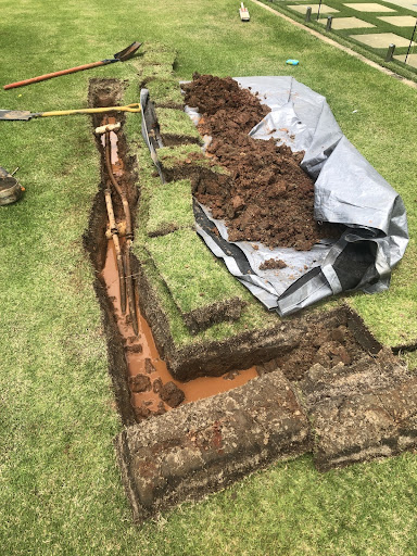 Installing an Irrigation system to this landspace